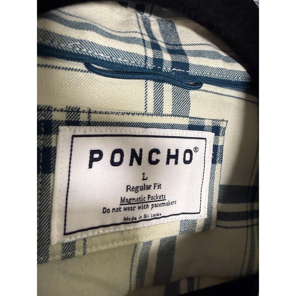 Poncho Outdoors "The Monterey" Midweight Performance Flannel Shirt Men’s Sz. L - Picture 4 of 7